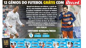 Doze&nbsp;g&eacute;nios do futebol gr&aacute;tis com Record