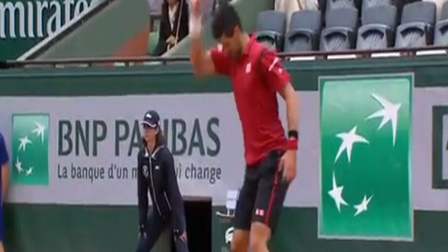 Este gesto quase acabou com o sonho de Djokovic em Roland Garros