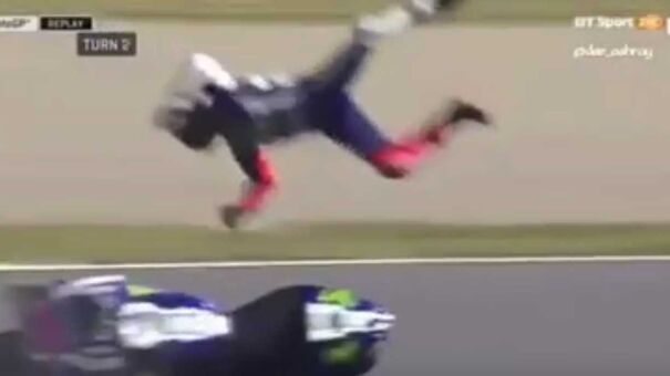 Assustadora queda de Jorge Lorenzo em Motegi