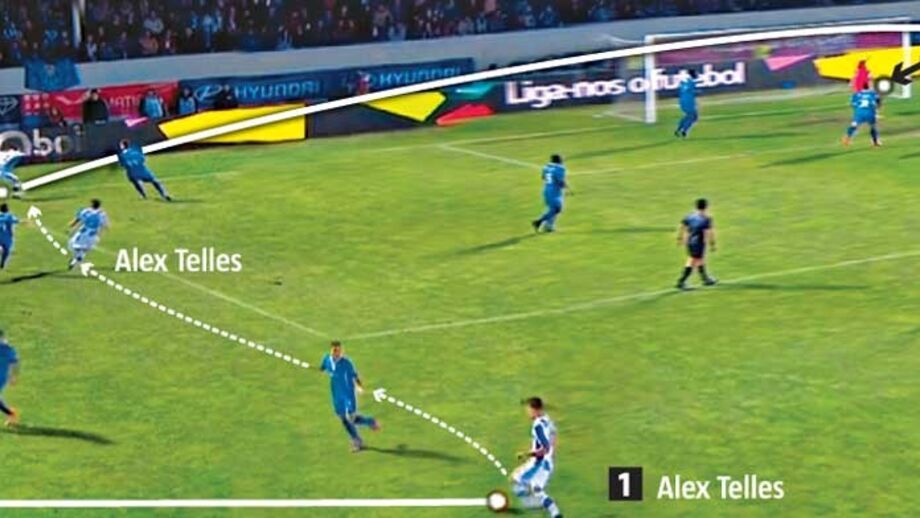 O momento em que o matador André Silva subiu ao 2.º andar