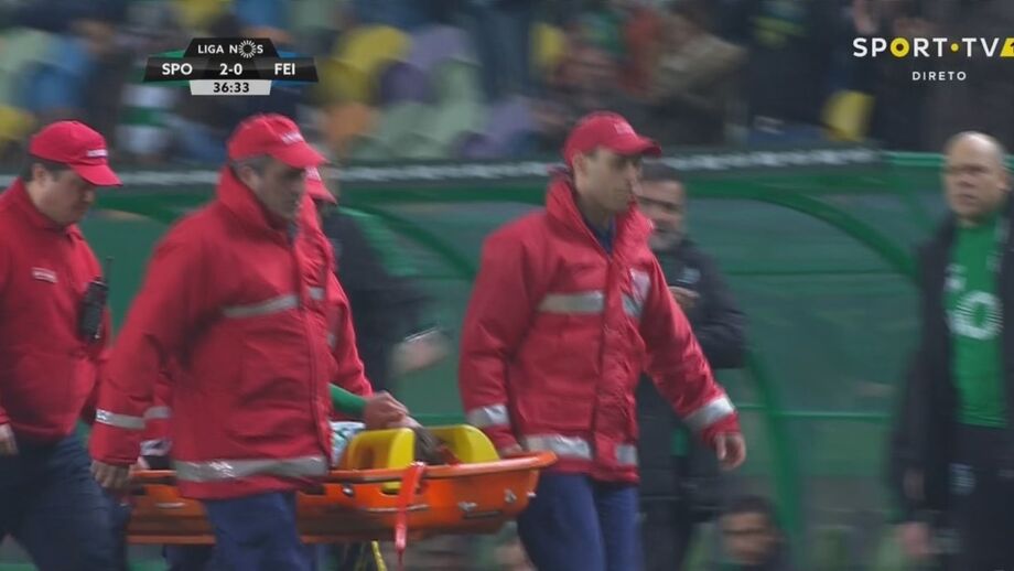 Adrien sofreu traumatismo na coluna cervical