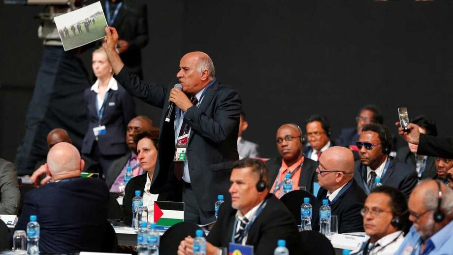 Organização para a Libertação da Palestina acusa FIFA de ceder a pressões políticas