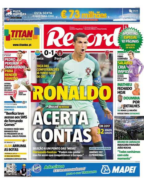 Quinta-feira, 22 de junho de 2016