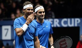 Triunfo histórico de Federer e Nadal