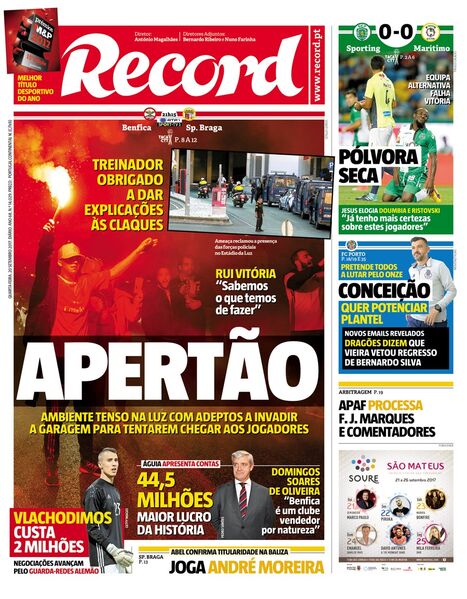 Quarta-feira, 20 de setembro de 2017