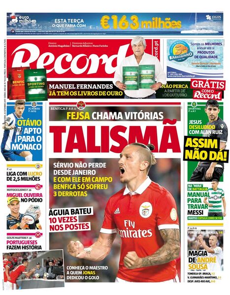 Segunda-feira, 25 de setembro de 2017