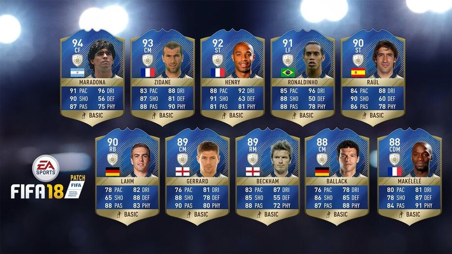 FIFA 18: Rui Costa e Deco nos FUT Icons