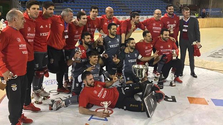 Hóquei em patins está de parabéns com a vitória do Benfica na Taça Intercontinental