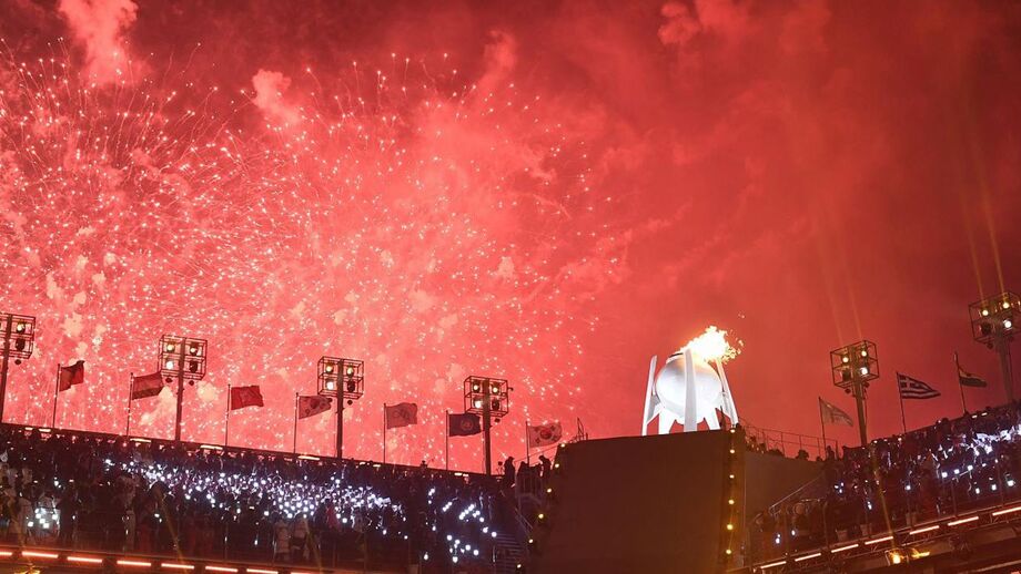 PyeongChang'2018: Delegação da Coreia do Norte no encerramento dos Jogos de Inverno