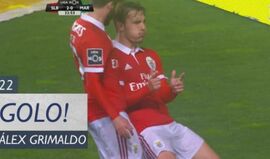 Belo passe de Zivkovic para Grimaldo fazer o segundo do Benfica