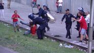 PSP, Polícia de Segurança Pública, agressão, adeptos, futebol, Vitória de Guimarães, Benfica, Filipe Silva, Estádio D. Afonso Henriques