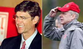 Viagem fotográfica aos 22 anos de Arsène Wenger no Arsenal