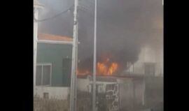 Autocarro arde em Matosinhos