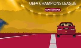Roma usa corrida de carros para mostrar percurso na Champions