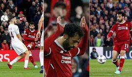 A noite da vida de Salah em imagens: dois golaços, pedidos de desculpa e duas assistências