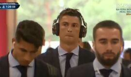 Ronaldo chegou ao Allianz Arena muito concentrado
