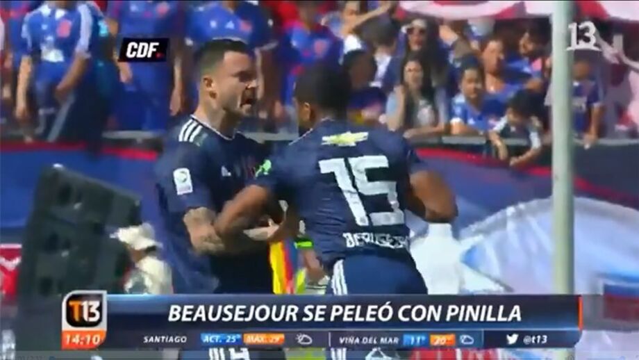 Mauricio Pinilla troca agressões com colega de equipa no Chile