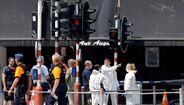 Polícia belga no local do tiroteio em Liège