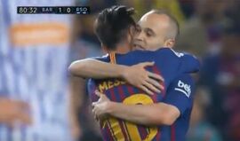 A emocionante despedida de Iniesta em Camp Nou