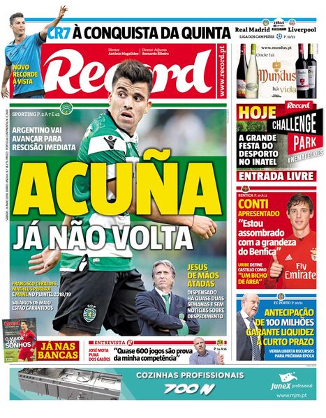 Sábado, 26 de maio de 2018