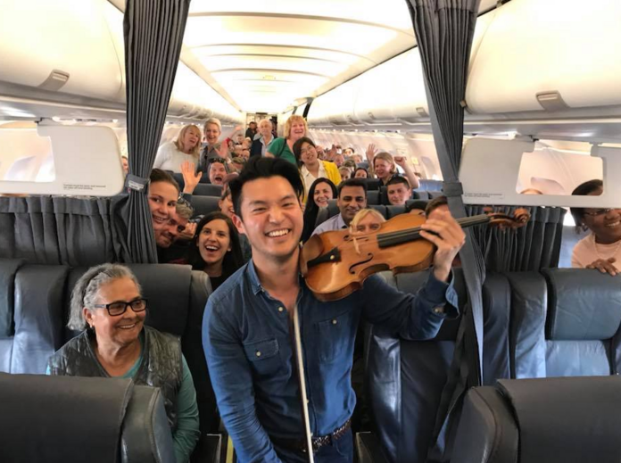 Violinista acalma passageiros após aterragem de emergência no Porto