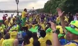 Adeptos 'embalam' Brasil para o hexa com novo cântico