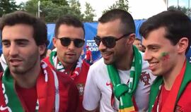 As reacções dos portugueses em Moscovo à vitória de Portugal
