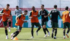 As imagens do treino da Seleção Nacional desta sexta-feira