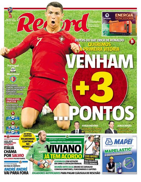 Quarta-feira, 20 de junho de 2018