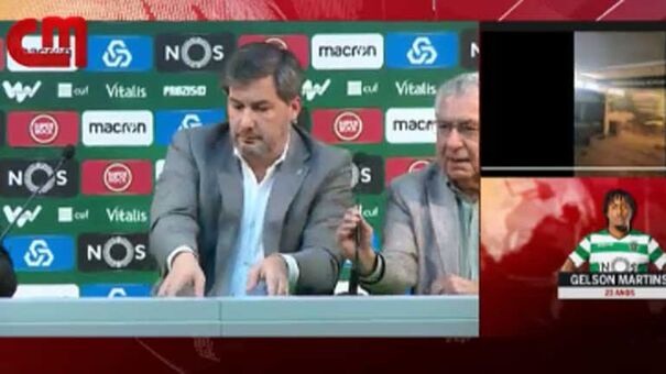 Os gritos contra Bruno de Carvalho quando o presidente do Sporting falava em conferência