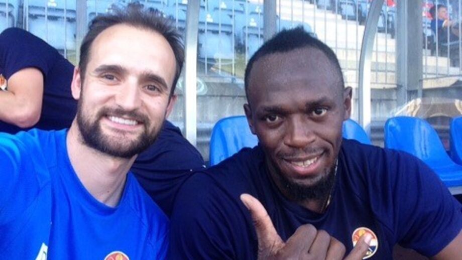 Uma semana com Usain Bolt, o ponta-de-lança número... 9,58