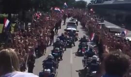 Jogadores croatas já chegaram a 'casa' e foram recebidos como uns verdadeiros... campeões