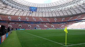  França e Croácia poupam relvado do Estádio Luzhniki