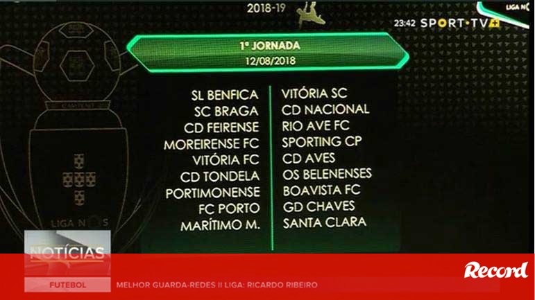 O calendário completo da Liga NOS 2018/19 - a segunda e correta versão