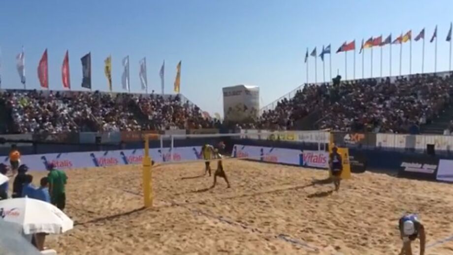 Dupla letã vence etapa de Espinho do circuito de voleibol de praia