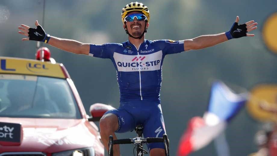 Julien Alaphilippe vence primeira etapa de montanha