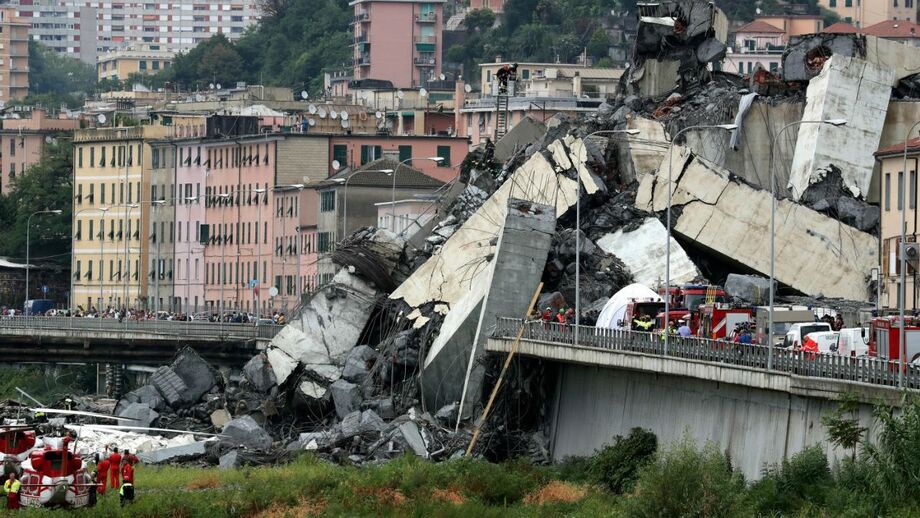 Génova cancela treino devido à queda da Ponte Morandi