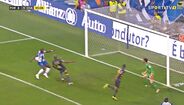 90'+5: Mão clara (CERTO) Aboubakar marca claramente com o braço. Vítor Ferreira primeiro valida e só anula depois de consultar o assistente