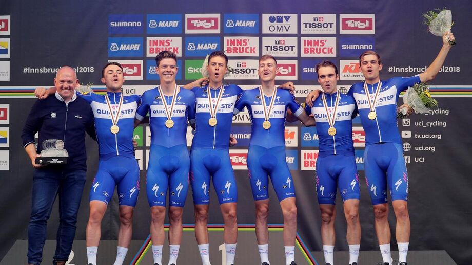 Mundiais: Quick-Step Floors vence contrarrelógio por equipas