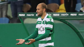 O onze do Sporting para o jogo com o Estoril