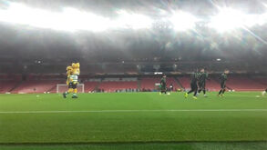 Sporting já treinou no Emirates... e até o Jubas aqueceu