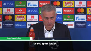Mourinho justifica gesto em Turim com resposta em modo... poliglota