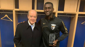 Jackson reencontrou Pinto da Costa e levou troféu 'esquecido'