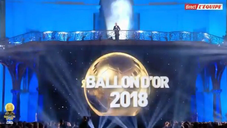 O momento em que Modric foi anunciado como vencedor da Bola de Ouro