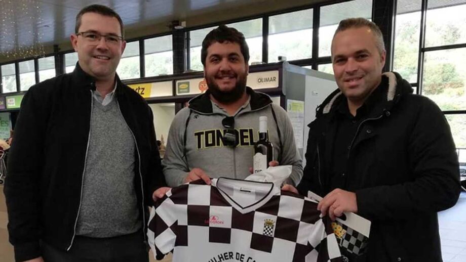 Vale Formoso foi ao aeroporto receber o Tondela