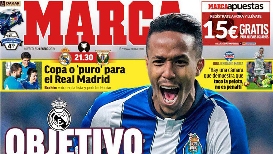 Mercado: os milhões para Vitória, Castillo quase no América e Militão faz manchete em Espanha
