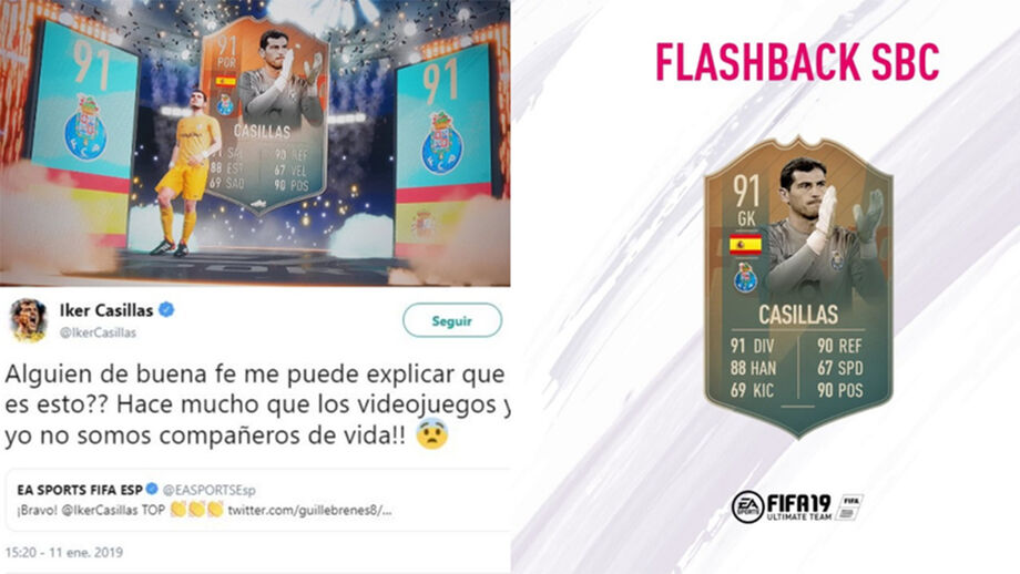 Casillas recebeu prémio no FIFA 19 e... pediu explicações