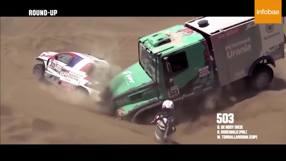 Assustador: Ronan Chabot escapa a atropelamento no Dakar
