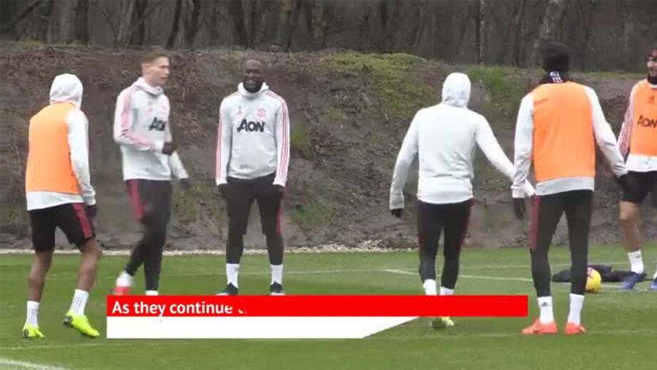 Treino do Manchester United contou com convidado especial