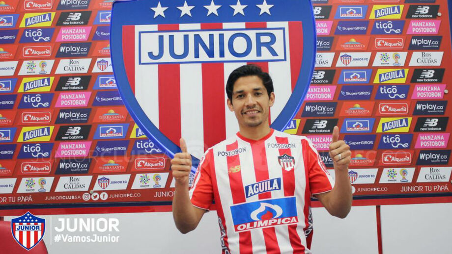 Ex-leão Matías Fernández no Junior de Barranquilla